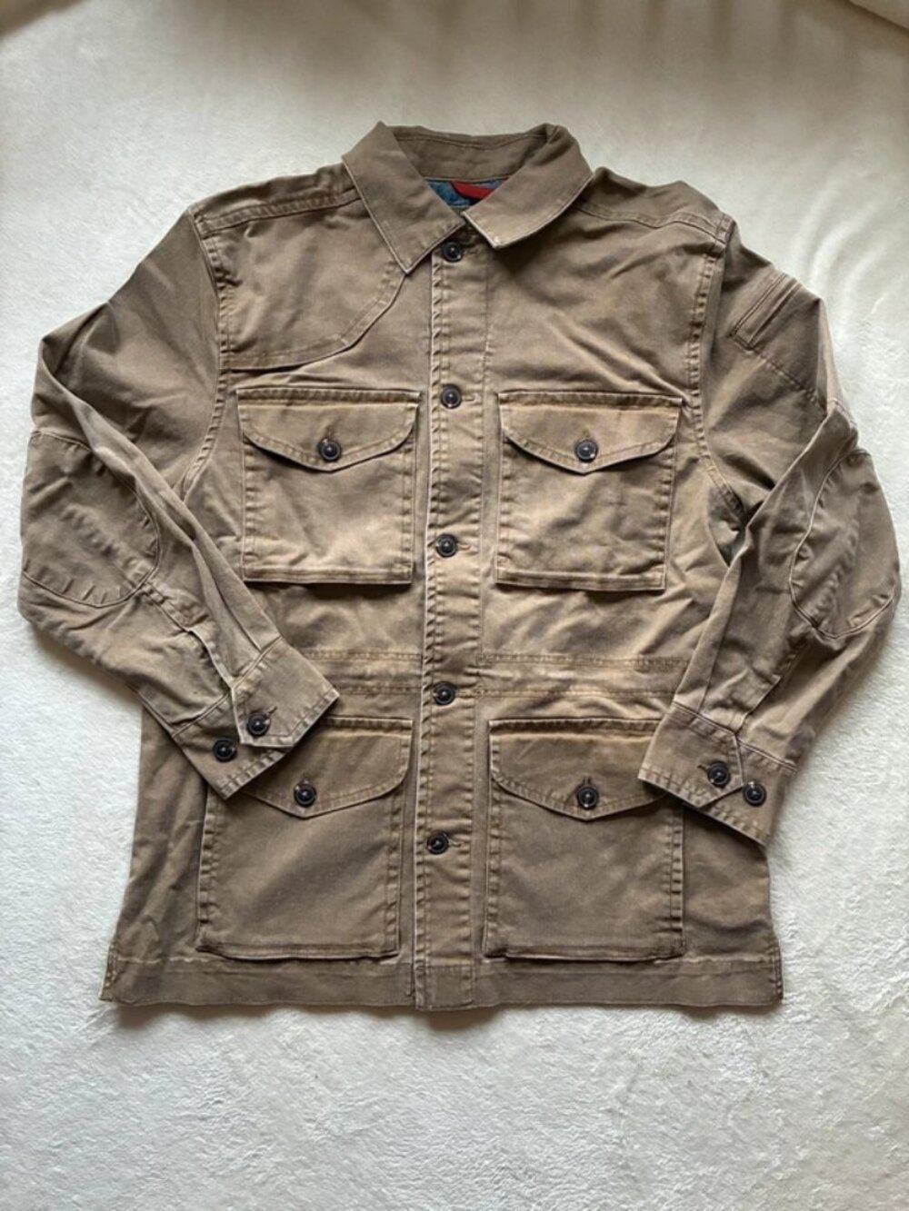 J. Peterman Beige Safari Field Jacket NWT Medium